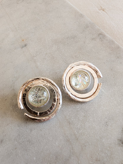 Boucles cabochon Dolce Vita, oreilles percées