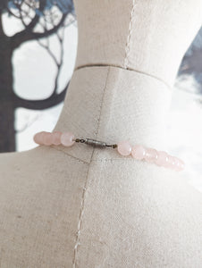 Collier en Quartz rose