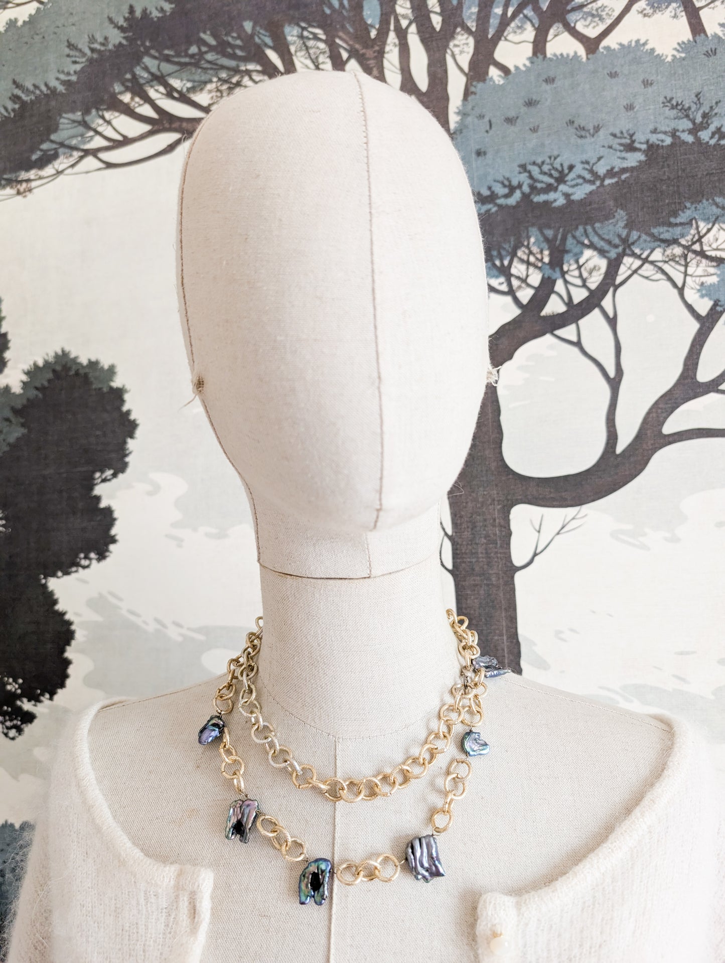 Sautoir perles veritables