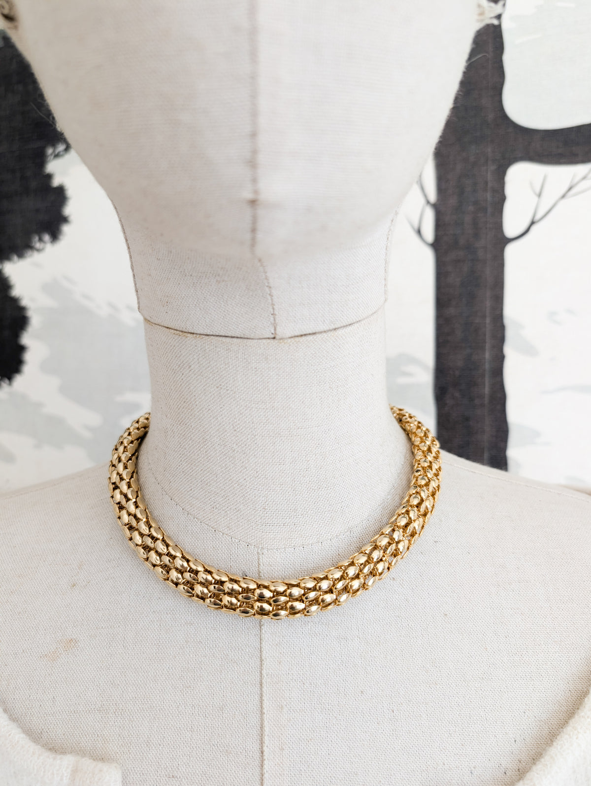 Collier maille 80's