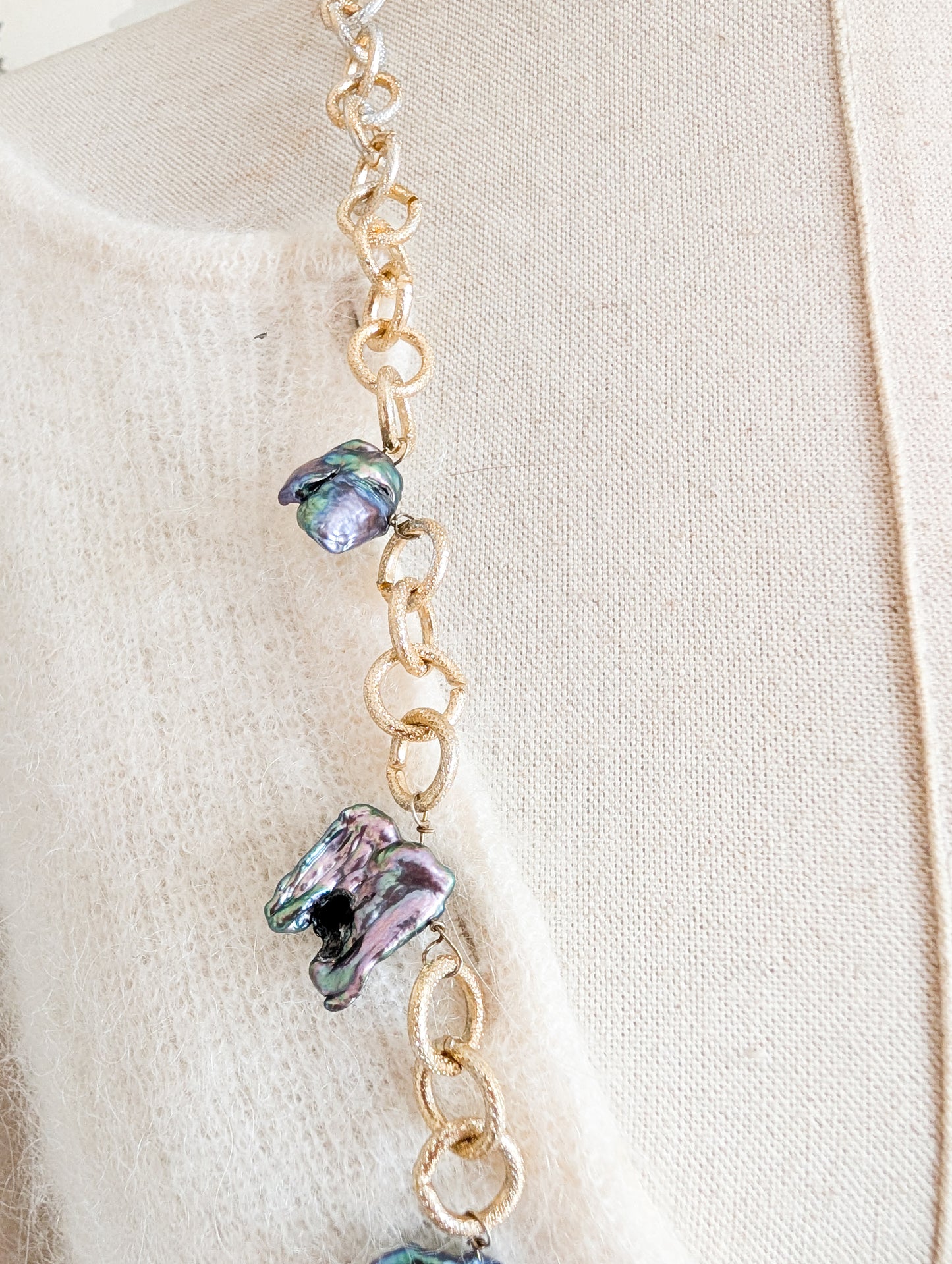 Sautoir perles veritables